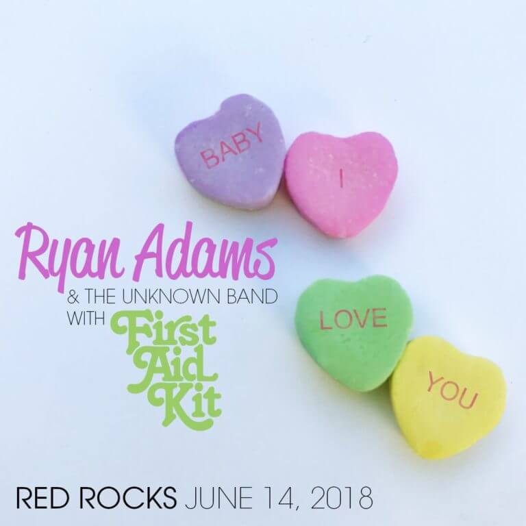 Announced Today: Ryan Adams With First Aid Kit At Red Rocks