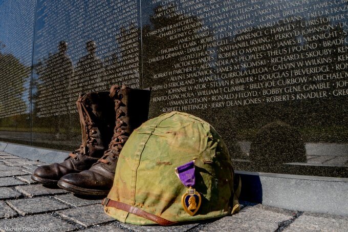 veterans day memorial washington dc boots helmet mike-tolliver