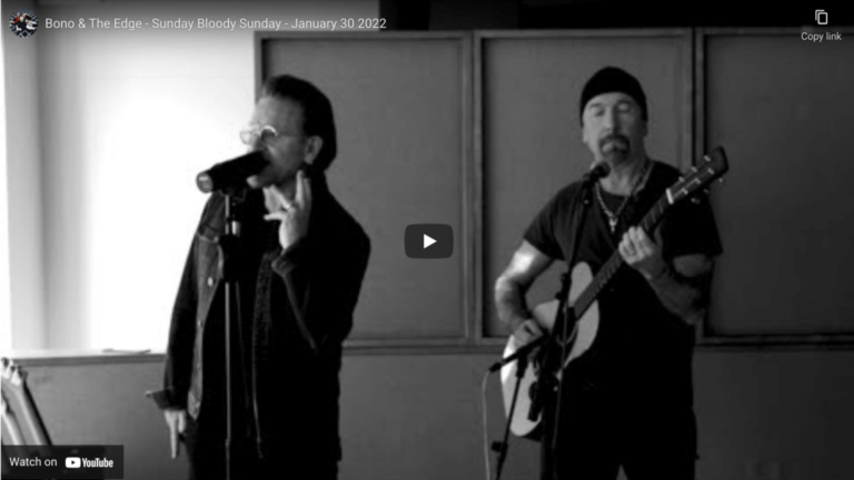Watch Bono and the Edge’s new ‘Sunday Bloody Sunday’ acoustic video