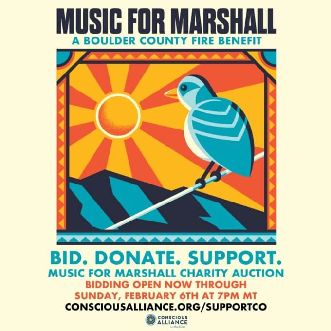 music for marshall benefit concert poster
