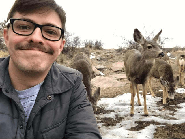 Ben Freid morning show host colorado sound with deer outdoors