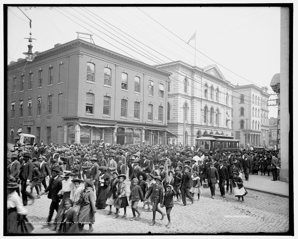 Emancipation Day celebration in 1905 in Richmond, Va. Credit: Library of Congress