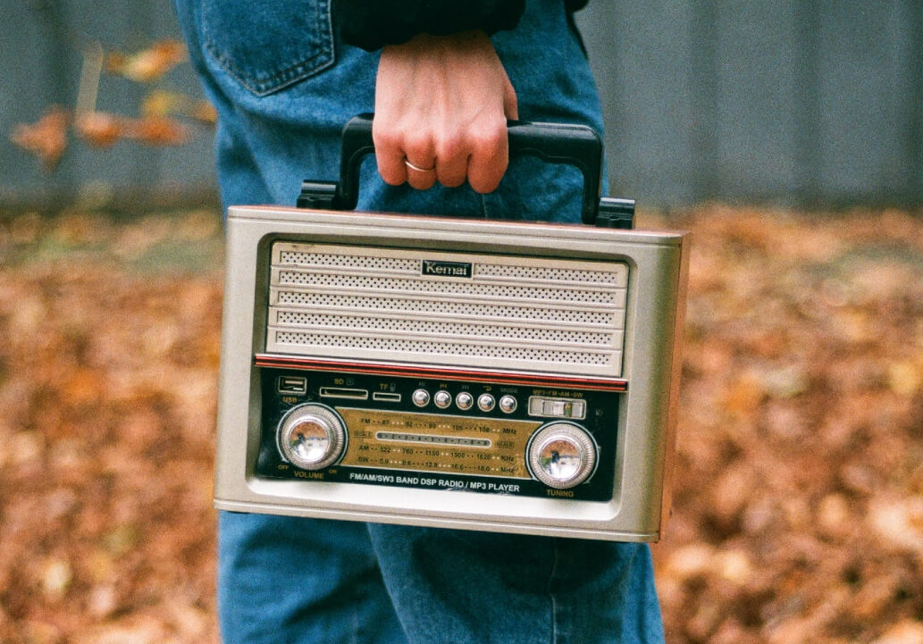 radio outside olena sergienkoportable music hand held