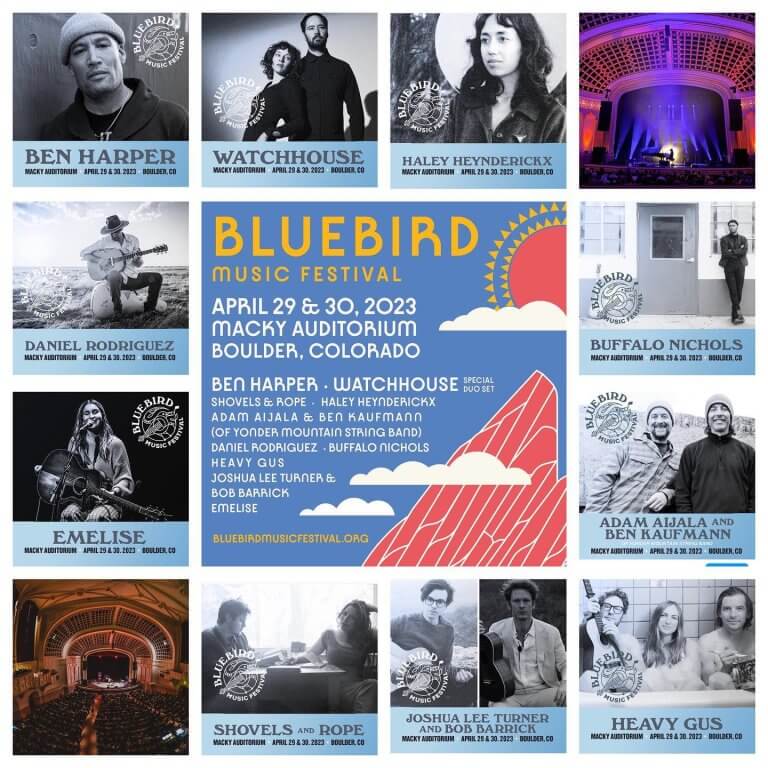 Bluebird Music Festival 2023 lineup and schedule The Colorado Sound