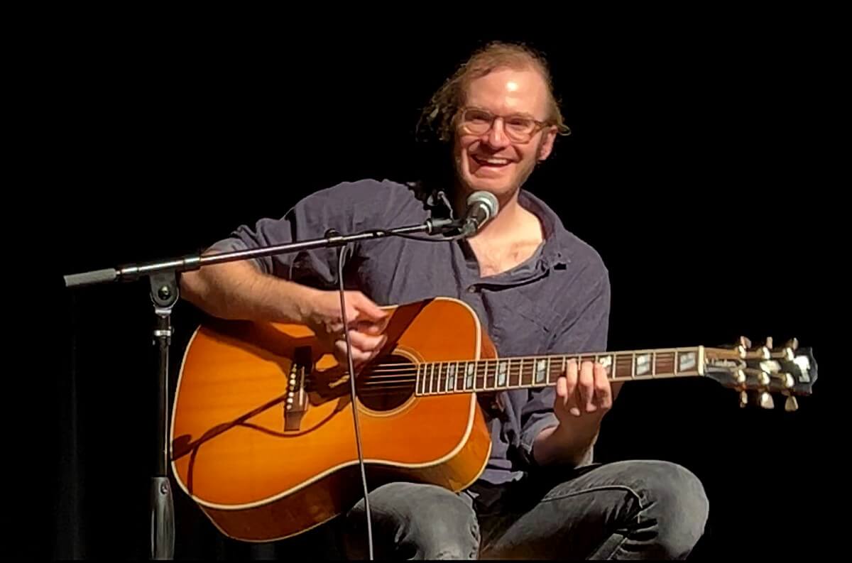 Jason Paton at eTown hall thirst gap smiling interview acoustic guitar songwriter