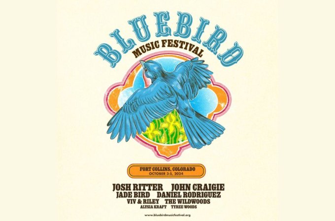 bluebird music festival fort collins poster 2024 josh ritter john craigie jade bird