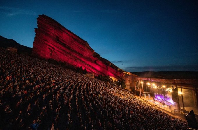 red rocks concert venue colorado outdoors summer 2024