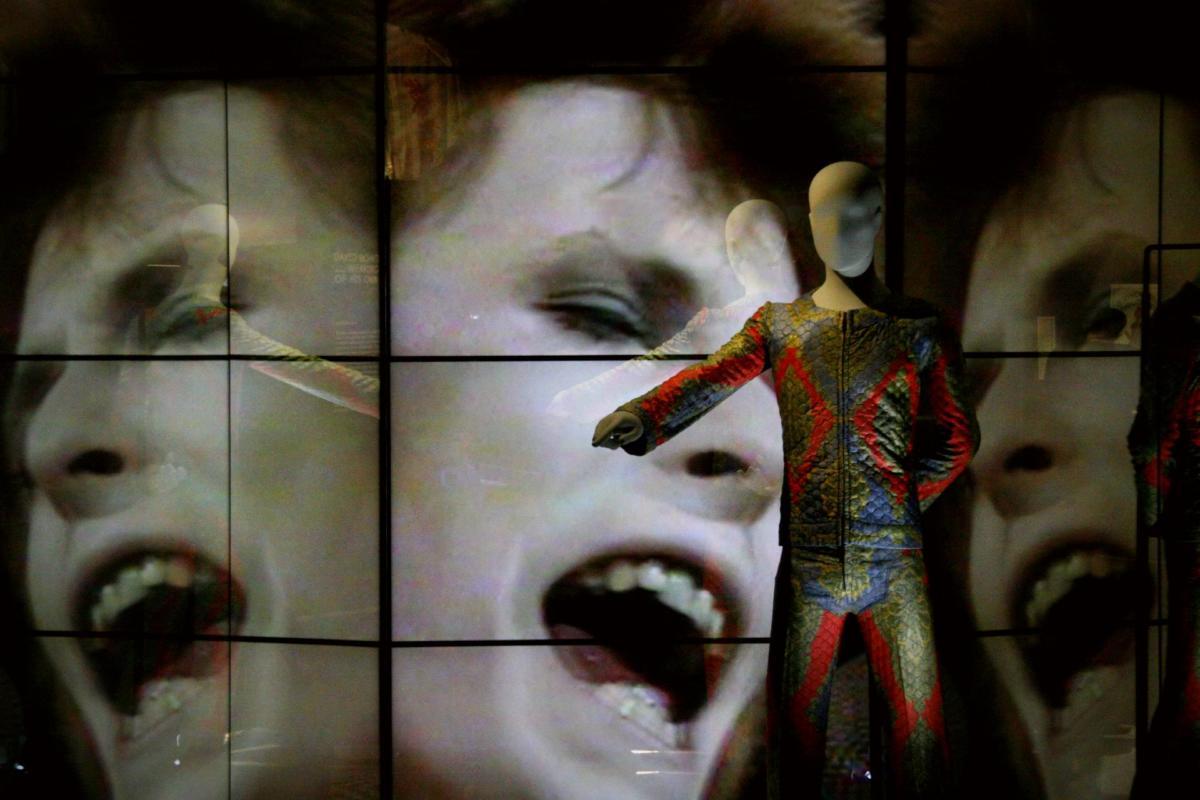 Image from 'David Bowie Is' 2014 exhibit at the Museum of Contemporary Art, Chicago.  