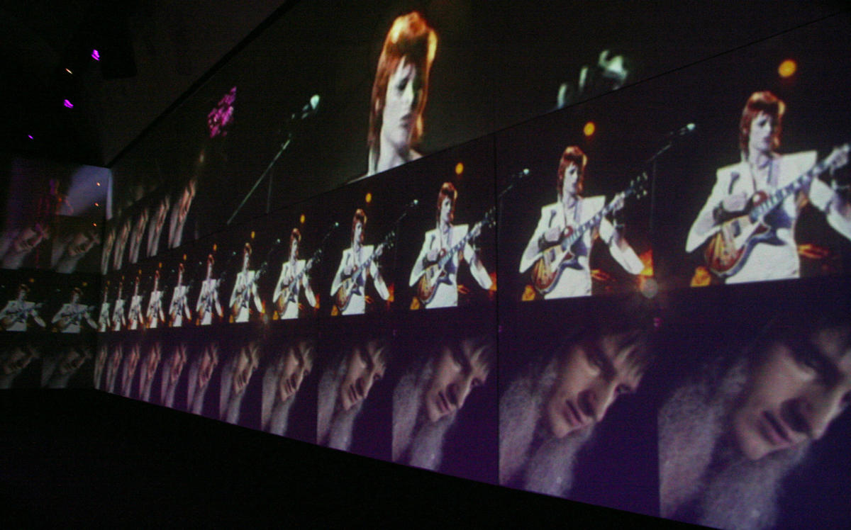 Image from 'David Bowie Is' 2014 exhibit at the Museum of Contemporary Art, Chicago.  